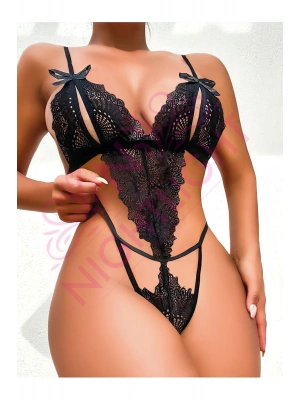 Nightlight Dantel Desenli Fantazi Body