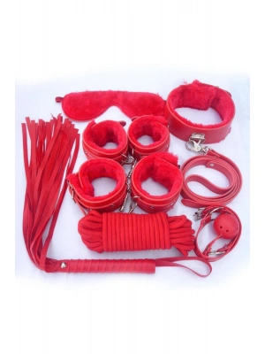 Nightlight Fantazi Kelepçe Kırbaçlı 7 Li Fantazi Fetiş Seti