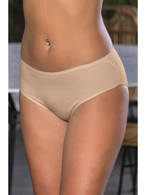 PAMUKLU YÜKSEK BEL SLİP KÜLOT TEN (MGP2966)