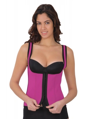 PEMBE MI 9173 Agraflı Göğsü Açık Atlet Korse