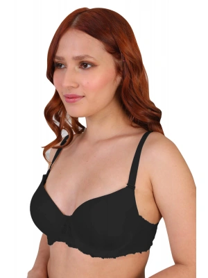 SİYAH MI 189C Pedli Dantelli Balenli Sütyen