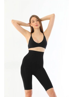 SİYAH MI 2037 Yüksek Bel Uzun Paçalı Özel Korse