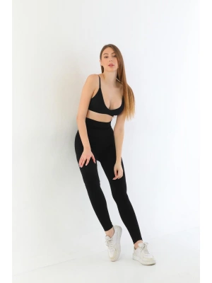 SİYAH MI 3904 Göğüs Altı Yüksek Bel Toparlayıcı Tayt