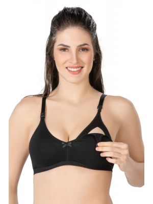 SİYAH MI Emay 1421 Modal Cotton Emzirme Sütyen