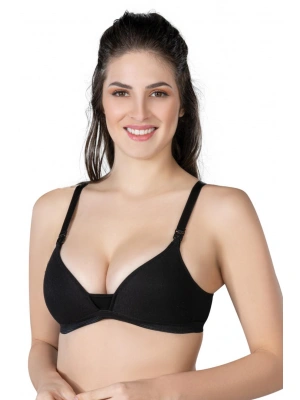 SİYAH MI Emay 1422 Modal Cotton Kaplı Emzirme Sütyen