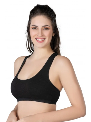 SİYAH MI Emay 1424 Modal Cotton Sporcu Büstiyer