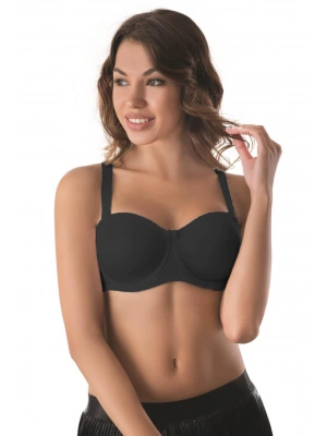 SİYAH MI Emay 159 C Balenli Straplez Toparlayıcı Sütyen