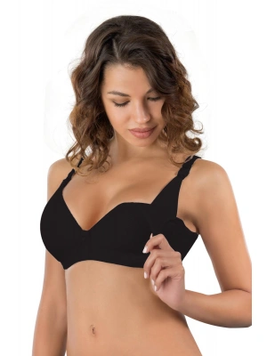 SİYAH MI Emay 166 C Balenli Pedli Emzirme Sütyen