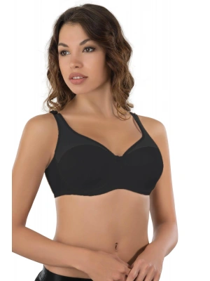 SİYAH MI Emay 167B Pedli Tül Toparlayıcı Sütyen