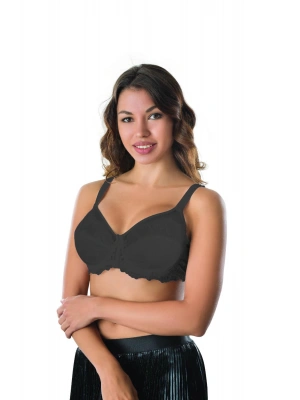 SİYAH MI Emay 170 B Balenli Brode Toparlayıcı Sütyen