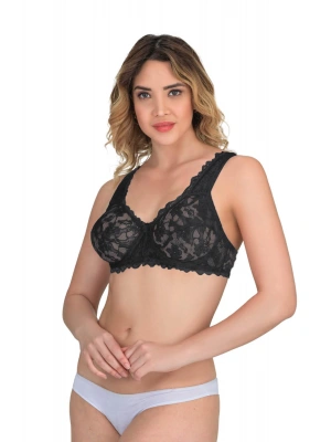 SİYAH MI Emay 178 B Balenli Dantelli Sütyen