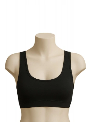 SİYAH MI Emay 1816 6'Lı Pedli Kalın Askılı Alıştırma Sütyeni