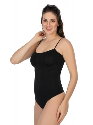 SİYAH MI Emay 1927 İp Askıllı Ripli String Body