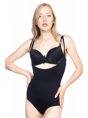 SİYAH MI Emay 2023 Göğsü Açık Body Korse
