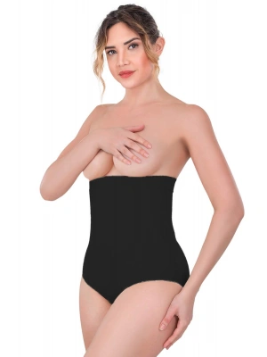 SİYAH MI Emay 2080 Yüksek Bel Çıtçıtlı Slip Korse