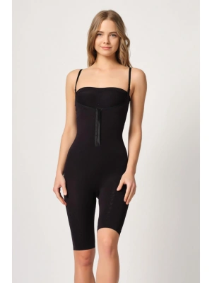 SİYAH MI Emay 2093 Ön Agraflı Göğsü Açık Paçalı Boy Korse