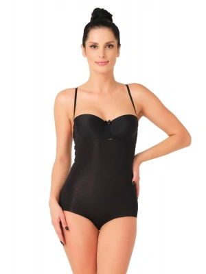 SİYAH MI Emay 2723 Lazer Kesim Göğsü Açık Slip Korse