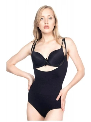 SİYAH MI Emay 2811 Göğsü Açık Slip Boy Lazer Korse