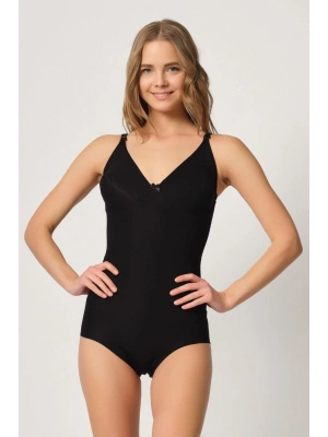 SİYAH MI Emay 2821 Balenli Double Boy Slip Lazer Korse