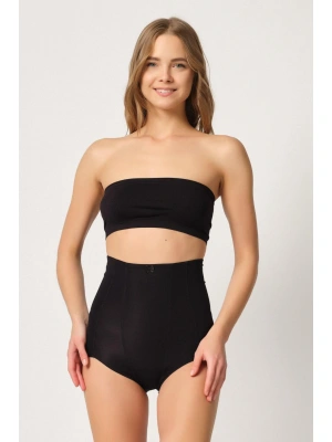 SİYAH MI Emay 2920 Yüksek Bel Karın Desteklı Slip Lazer Korse
