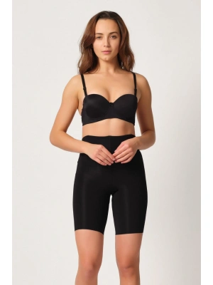 SİYAH MI Emay 2927 Bel Dekolteli Balenli Paçalı Lazer Korse