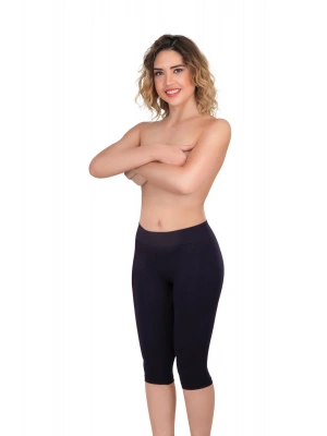 SİYAH MI Emay 3856 Soft Kapri Tayt