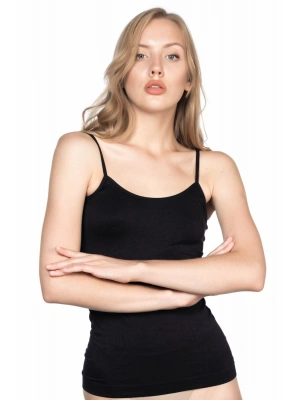 SİYAH MI Emay 5001 Soft İp Askılı Uzun Atlet