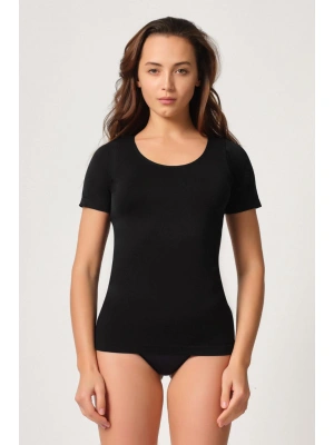 SİYAH MI Emay 5004 Soft Yarım Kollu Atlet