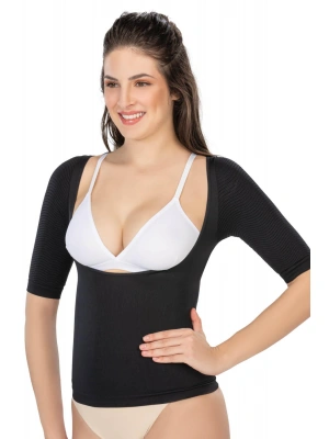 SİYAH MI Emay 5014 Göğsü Açık Yarım Kollu Korse