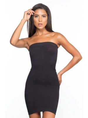 SİYAH MI Emay 5065 Straplez Elbise Korse