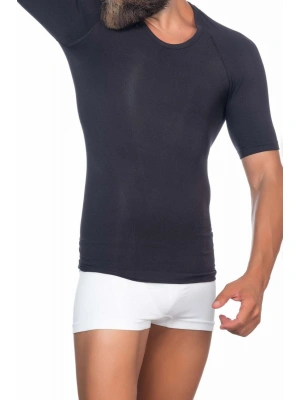 SİYAH MI Emay E1010 Yarım Kol Erkek Korse Atlet