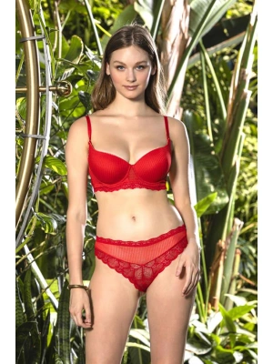 SÜTYEN, SLİP KÜLOT TAKIM KIRMIZI (MGP31301)