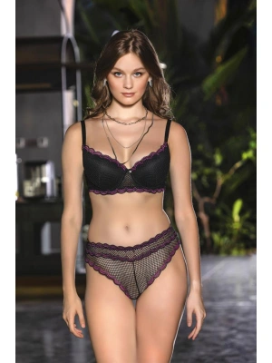 SÜTYEN, SLİP TAKIM SİYAH (MGP3951)