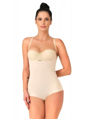 TEN MI Emay 2723 Lazer Kesim Göğsü Açık Slip Korse