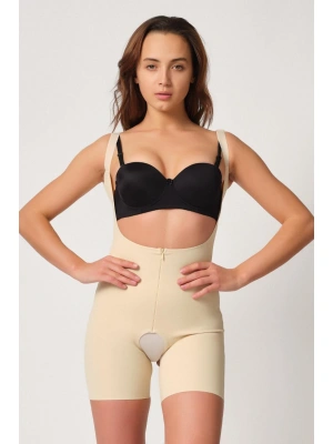 TEN MI Emay 2834 Göğsü Açık Ferumalı Tül Popo Boy Lazer Korse