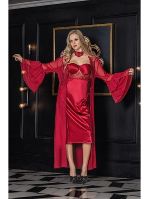 TRANSPARAN MAXİ BOY SABAHLIK BORDO (11650)