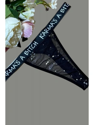 Yazılı String Külot Sexi 81900