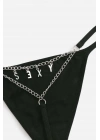 Arkası Sexy Yazılı Zincirli Fantezi Tanga Külot 81092