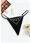 Arkası Sexy Yazılı Zincirli Fantezi Tanga Külot 81092