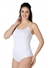 BEYAZ MI Emay 1415 Modal Cotton Çıtçıtlı İnce Askılı Body