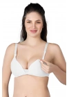 BEYAZ MI Emay 1422 Modal Cotton Kaplı Emzirme Sütyen