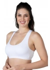 BEYAZ MI Emay 1424 Modal Cotton Sporcu Büstiyer