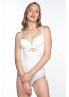 BEYAZ MI Emay 2023 Göğsü Açık Body Korse
