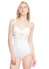 BEYAZ MI Emay 2028 Dantelli Yüksek Bel Slip Korse
