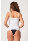 BEYAZ MI Emay 2030 Agraflı Göğsü Açık Atlet Korse