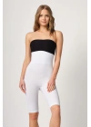 BEYAZ MI Emay 2044 Yüksek Bel Double Uzun Paçalı Korse