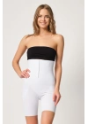 BEYAZ MI Emay 2832 Yüksek Bel Balen Destekli Agraflı Lazer Korse