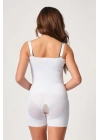 BEYAZ MI Emay 2834 Göğsü Açık Ferumalı Tül Popo Boy Lazer Korse