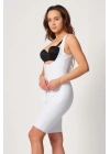 BEYAZ MI Emay 2915 Agraflı Yelek Karyoka Destekli Boy Korse