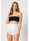 BEYAZ MI Emay 2920 Yüksek Bel Karın Desteklı Slip Lazer Korse
